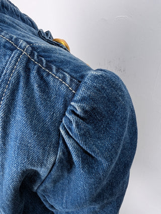 Denim Jacket With Gold Buttons