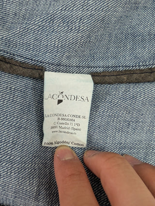 Denim Jacket With Gold Buttons