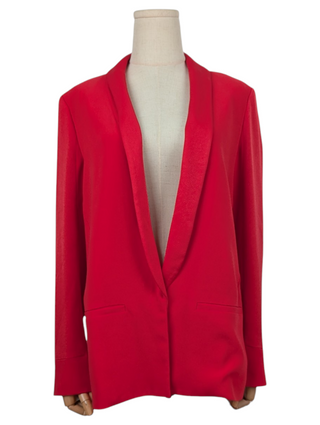 Red Blazer With Magnetic Buttons