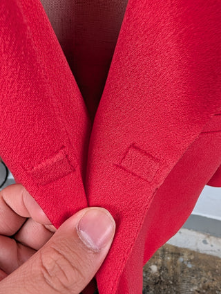 Red Blazer With Magnetic Buttons