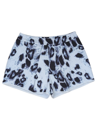 White Skirt With Black Splotches