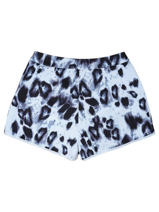White Skirt With Black Splotches