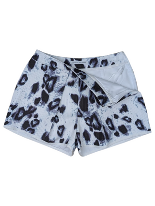 White Skirt With Black Splotches