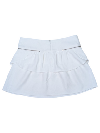 White Double Layered Skirt