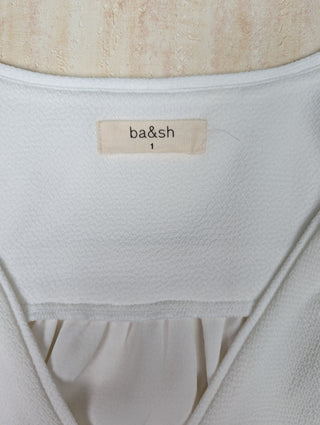 White V-Neck Top
