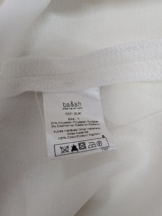 White V-Neck Top