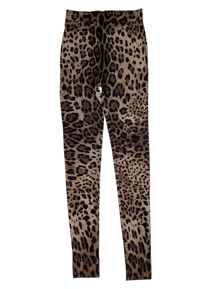 Brown Leopard Print Leggings