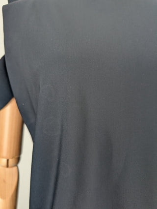 Black Dress With Cut-Out Details And Side Slit
