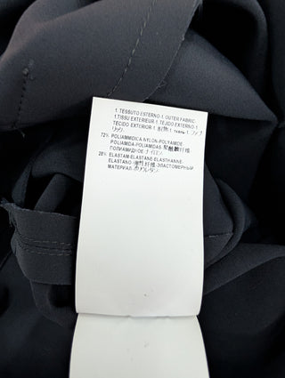 Black Dress With Cut-Out Details And Side Slit