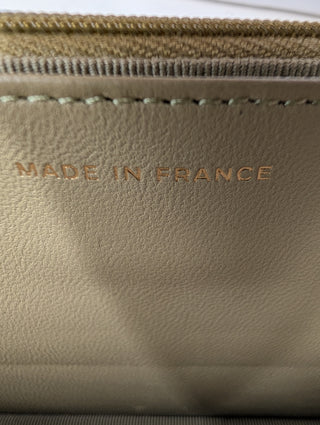 Green Chanel Logo Top Handle Wallet On Chain