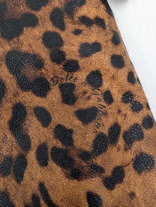 Leopard Print Clutch With A "Sicily" Medallian Charm