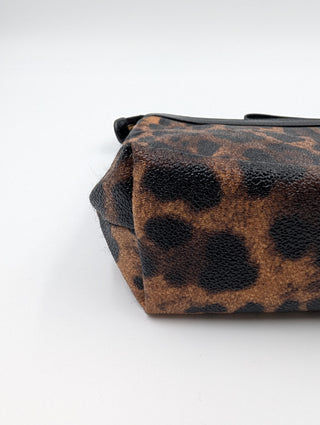 Leopard Print Clutch With A "Sicily" Medallian Charm