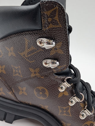 Ruby Flat Ranger Ankle Boots In Iconic Monogram Canvas