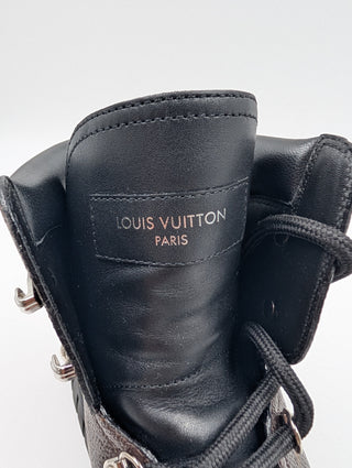 Ruby Flat Ranger Ankle Boots In Iconic Monogram Canvas