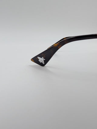 Aviator Sunglasses With Silver Tone Hardware And Dark Grey Lenses