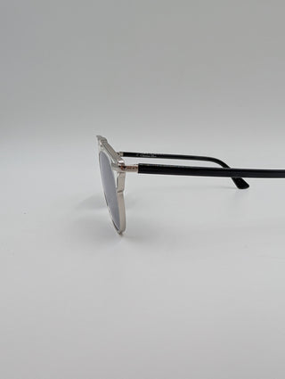 Silver "DiorSoReal" Sunglasses With Mirrored Lens