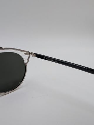 Silver "DiorSoReal" Sunglasses With Mirrored Lens