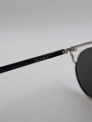 Silver "DiorSoReal" Sunglasses With Mirrored Lens
