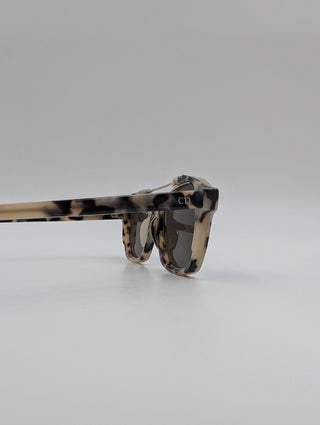 Dior Abstract Sunglasses Featuring Havana Tortoise Acetate Frame And Mirrored Lenses