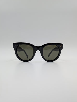 Blackcaty Sunglasses With Iconic 3-DOT Rivet