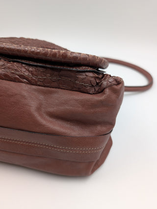 Dark Brown Paraty Python Bag