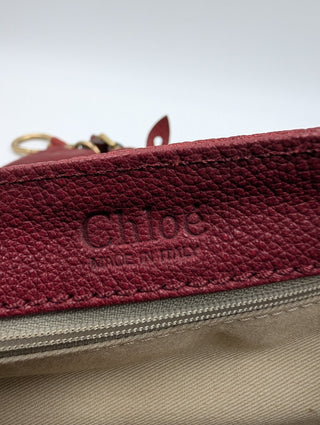 Burgundy Leather Messenger Bag