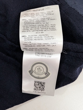 Navy Virgin Wool Snap Up Cardigan
