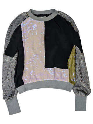 Multi-Color Sequined Short Top