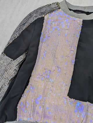 Multi-Color Sequined Short Top