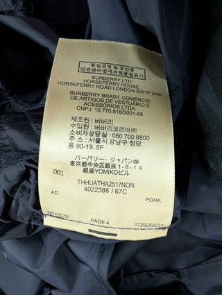 Navy Blue Wind Jacket With Foldable Hood