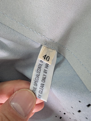 Light Blue Leather Jacket