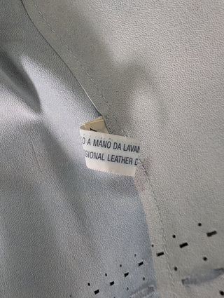 Light Blue Leather Jacket