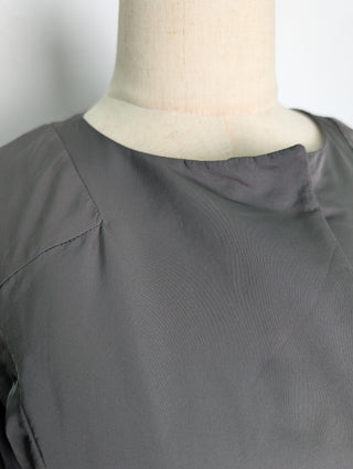 Dark Khaki All Season Jacket With Ruffles Bottom