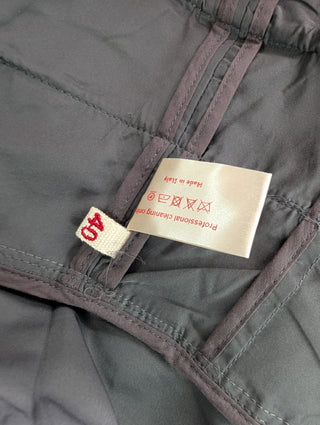 Dark Khaki All Season Jacket With Ruffles Bottom