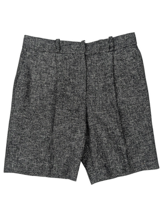 Charcoal Grey Wool Bermuda Shorts