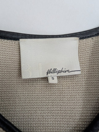 Beige Wool Jacket With Front Pockets