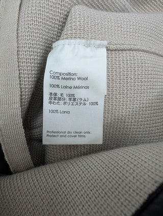 Beige Wool Jacket With Front Pockets