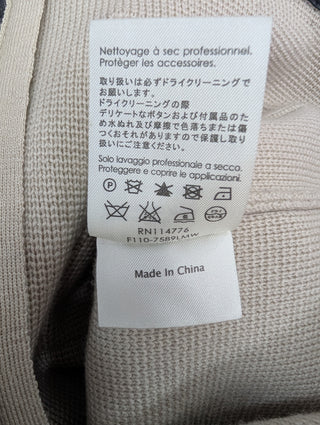 Beige Wool Jacket With Front Pockets