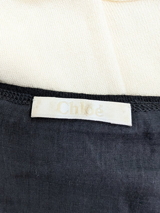 Black Ribbed Cashmere Top