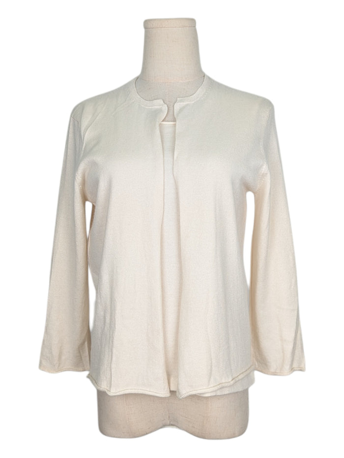 Cream Cashmere Twin Set Cardigan