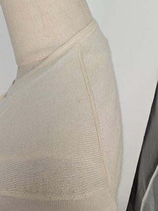 Cream Cashmere Twin Set Cardigan
