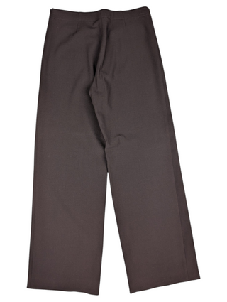 Brown Wool Wide Pants