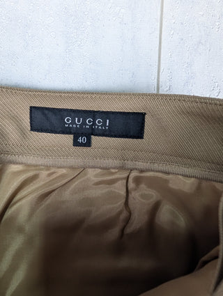 Khaki Equestrian Pants With Suede Patches