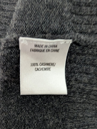 Grey Cashmere Skirt With Oversized Pockets