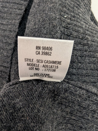 Grey Cashmere Skirt With Oversized Pockets