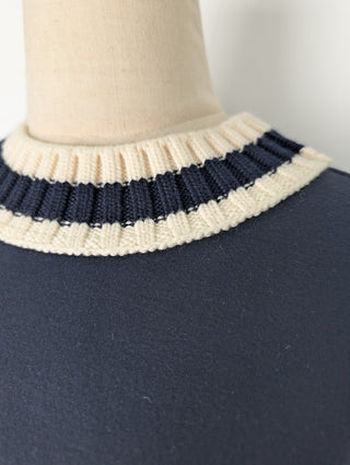 Navy Sweatshirt With Moncler Logo