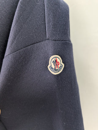 Navy Sweatshirt With Moncler Logo