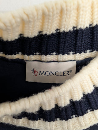 Navy Sweatshirt With Moncler Logo