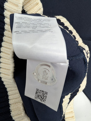 Navy Sweatshirt With Moncler Logo