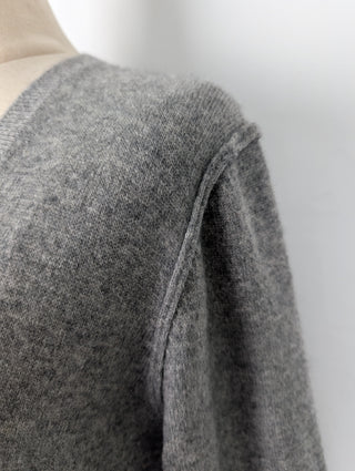 Grey V-Neck Sweater